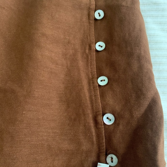 Oak + Fort Linen Midi Skirt - Picture 10 of 11